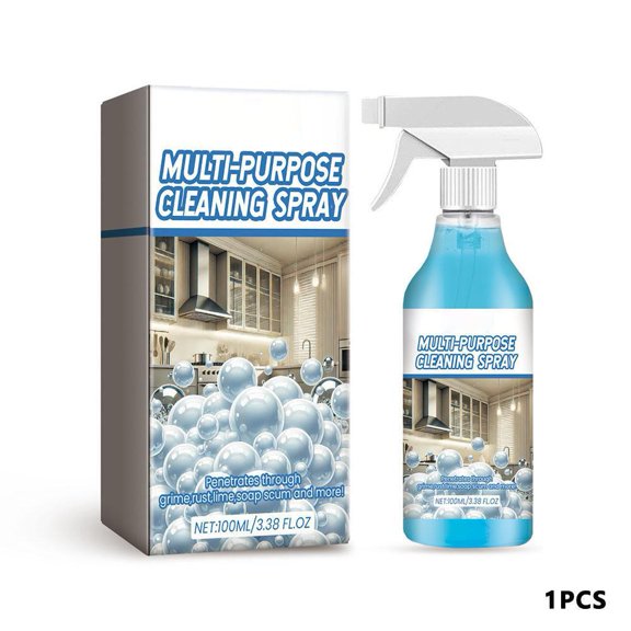 Kitchen Cleaning Foam Spray, Multi-Surface Cleaning Aid, Easy-to-Use Foam Cleaner for Counters, Stovetops & Tiles, 100ml