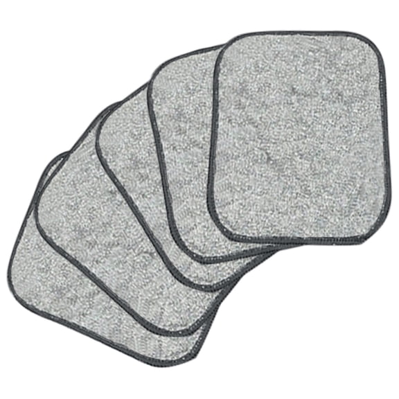 Kitchen Cleaning for Kitchen Dishes - Multipurpose Wire Dishwashing Rags Reusable Scrubbing Pads Non-Scratch Steel Cloths for Wet Dry Cleaning 5 Pack 5PCS, 4.7*6.3 in, Black
