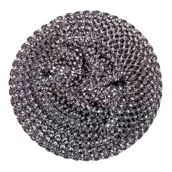 Kitchen Cleaning Scrub Brushes Replacement Steel Wool Pads, 8g Scour Pad for Dish Scrub Brush, Non Scratch Stainless & Silicone Scrubber for Pot Cleaning, RV Cleaning Single Pack