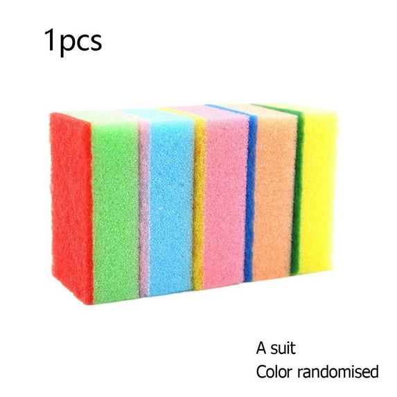 Kitchen Cleaning Sponge for Pots and Pans, 9x6x3cm Size for Stain Removal, Quick Rinse Helper for Home Use