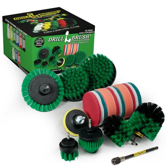 Kitchen Cleaning Supplies - Oven Scrubber Kit - Cast Iron Cleaner Brushes - Tabletop Scrubbers - Kitchen Accessories - Stove Top Cleaner - Fridge Scrub Brush - Stainless Steel Appliance Cleaning Kit