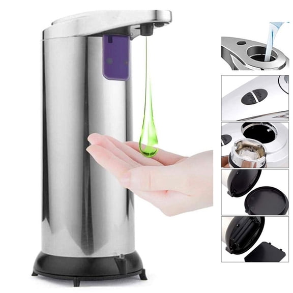 Kitchen Cleaning Supplies Stainless Steel Sensor Soap Dispenser Automatic Hands Washing Station for Hygienic Kitchen Setup