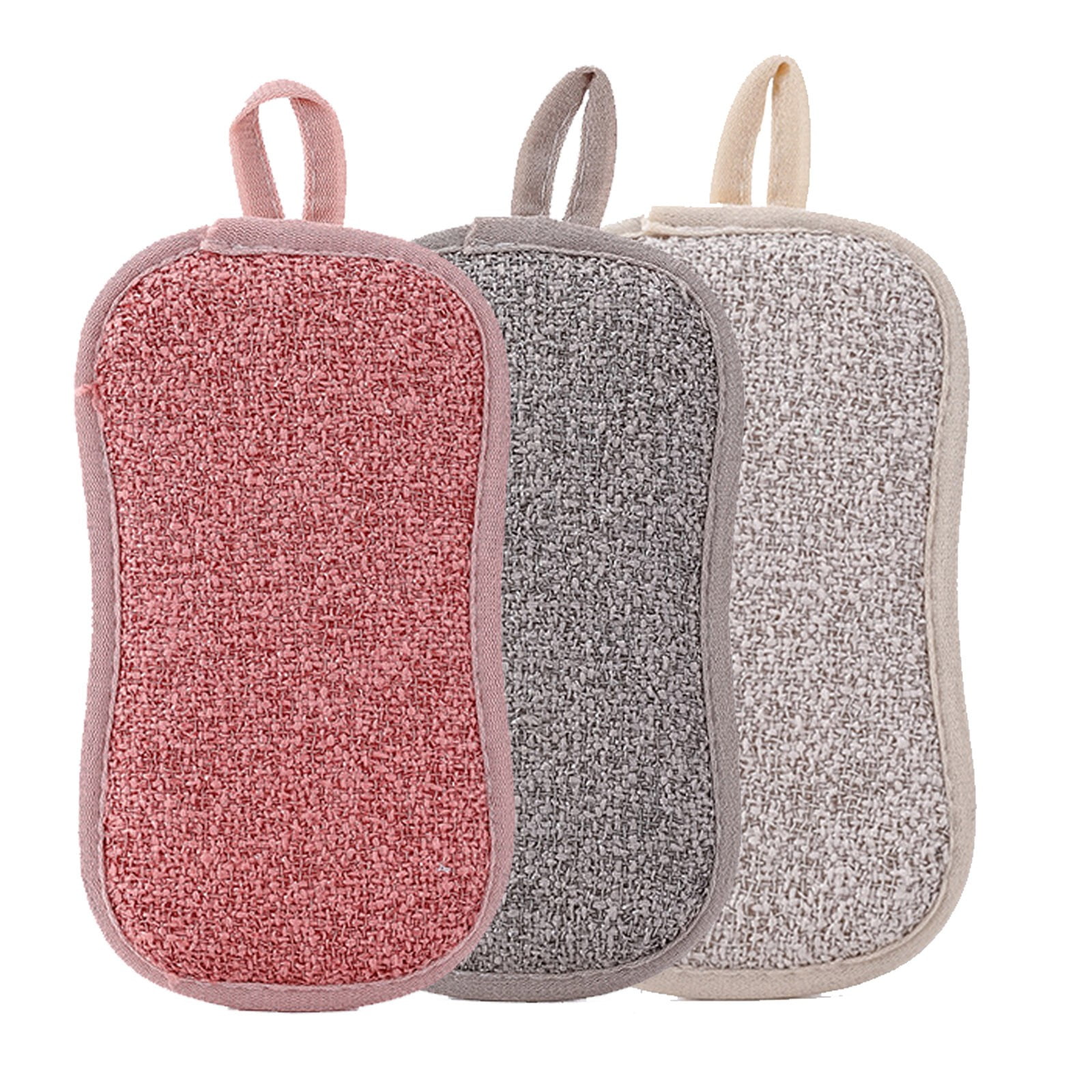 Kitchen Cleaning Towel Grease Wiping Rags Absorbent Dish Cloth 2Sided