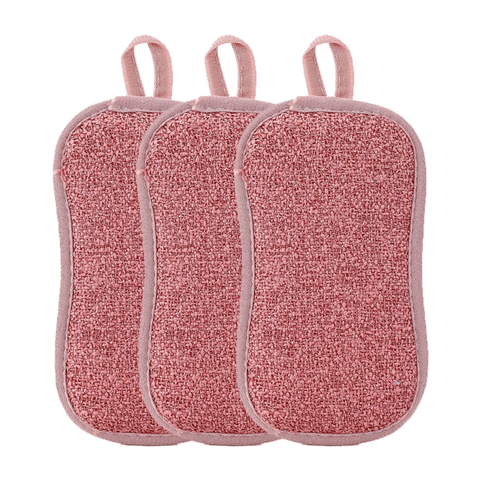 Kitchen Cleaning Towel Grease Wiping Rags Absorbent Dish Cloth 2Sided