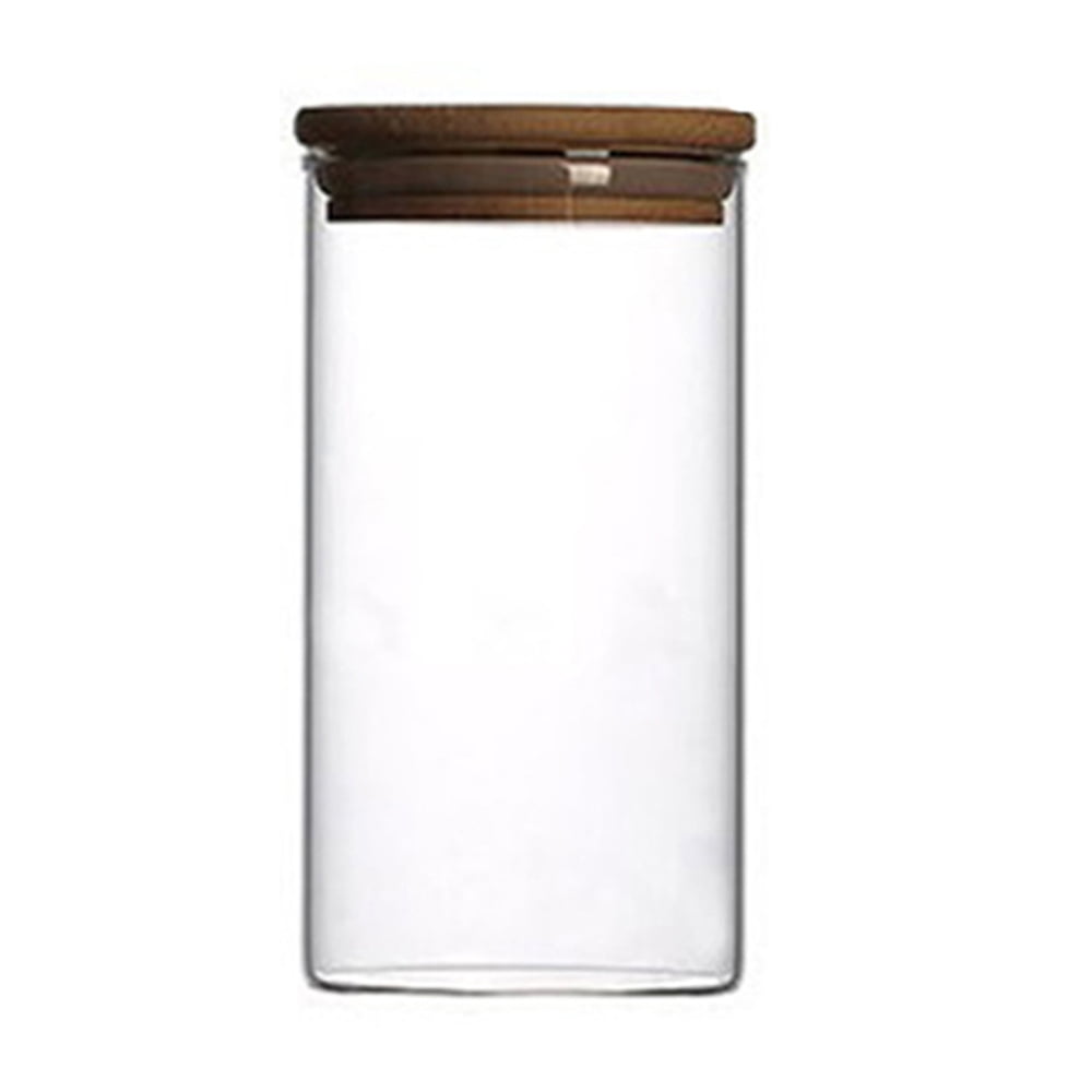 Midyb Large Glass Jars,3-Pack Food Storage Containers with Airtight Lid,  Clear
