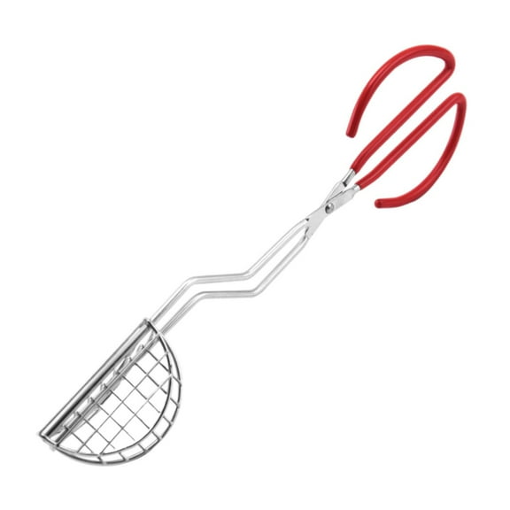 Kitchen Clip, Ongmies Tortilla Fryer Tongs Plated Tongs with Rubber Handle Kitchen Tools Ideal for Kitchen, Food Clips, 1*Taco Burrito Chip Holder