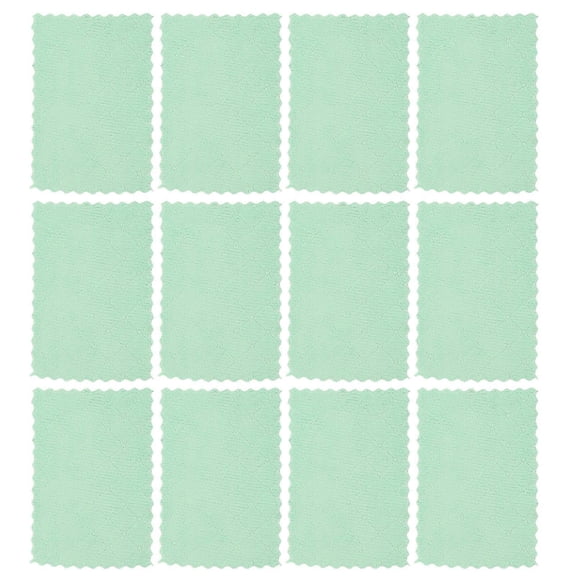 Kitchen Cloths for Dishes Cleaning Dishcloths Gray Green 24.50X15.50X0.20cm Countertop 12Pcs