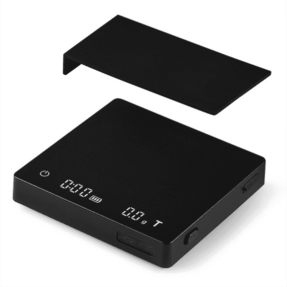 Kitchen Coffee Scale with Timer Rechargeable Digital 0.1G High Precision 3 Modes Drip Espresso Barista,B