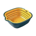 Kitchen Colander Bowl Fruit Cleaning Basin Filter Use Sturdy Storage