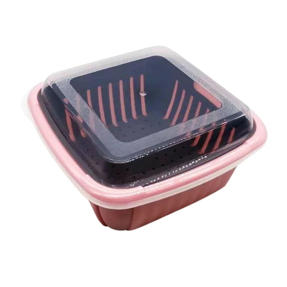 Kitchen Colander Filter Leachate Basket Multi-function Double Layer Household