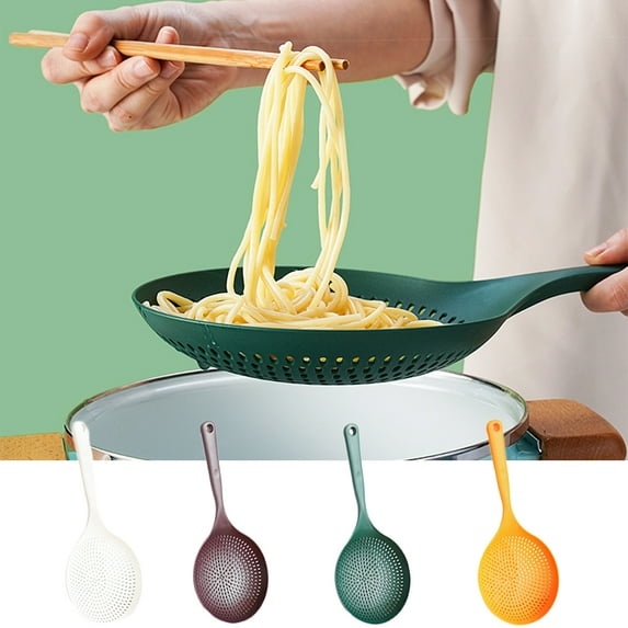 Kitchen Colander - Skimmer Slotted Spoon Food Grade Noodle Colander Spoon Soup Filter for Cooking and Frying