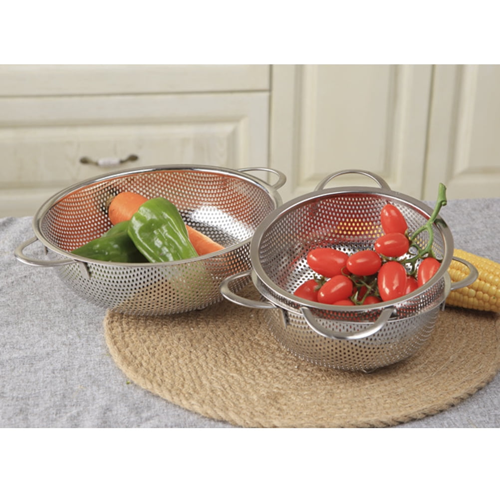 HEANUJJ Rinsing Colander Basket Stainless Steel Silver 1Pcs - Walmart.com