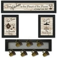 thumbnail image 1 of TrendyDecor4U Kitchen 4-Pc Vignette With 7-Peg Mug Rack Wall Art V433-MPH-405, 1 of 2