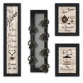 thumbnail image 1 of TrendyDecor4U Kitchen 4-Pc Vignette With 7-Peg Mug Rack Wall Art V434-MPV-405, 1 of 2