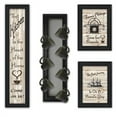 thumbnail image 1 of TrendyDecor4U Kitchen 4-Pc Vignette With 7-Peg Mug Rack Wall Art V436-MPV-405, 1 of 2