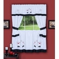 thumbnail image 1 of Kitchen Comfort Gourmet Embellished Cottage Window Curtain Set 58x24, 1 of 1