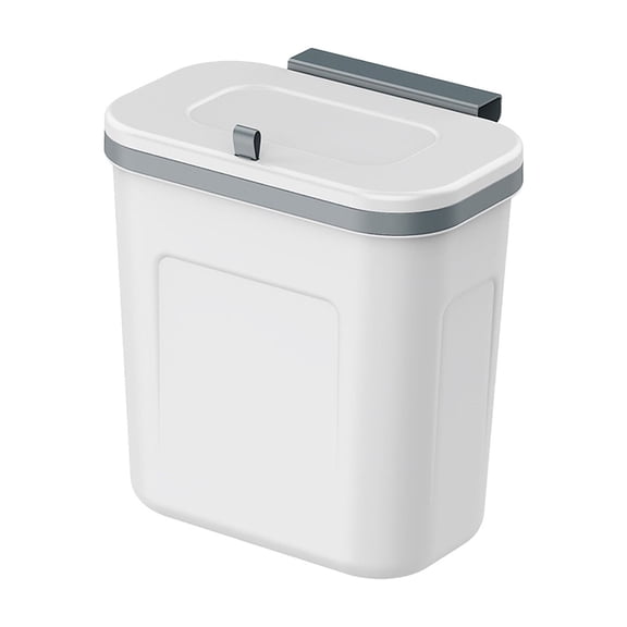 Kitchen Compost Bin, Hanging Trash Can with Lid Wall-Mounted Garbage Can for Kitchen Cabinet Door, Small Under Sink Trash Can, Multicolor