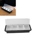 thumbnail image 1 of Kitchen Condiment Server, Strong Plastic, Transparent Lid, Perfect For Snacks  Seasonings, 1 of 6