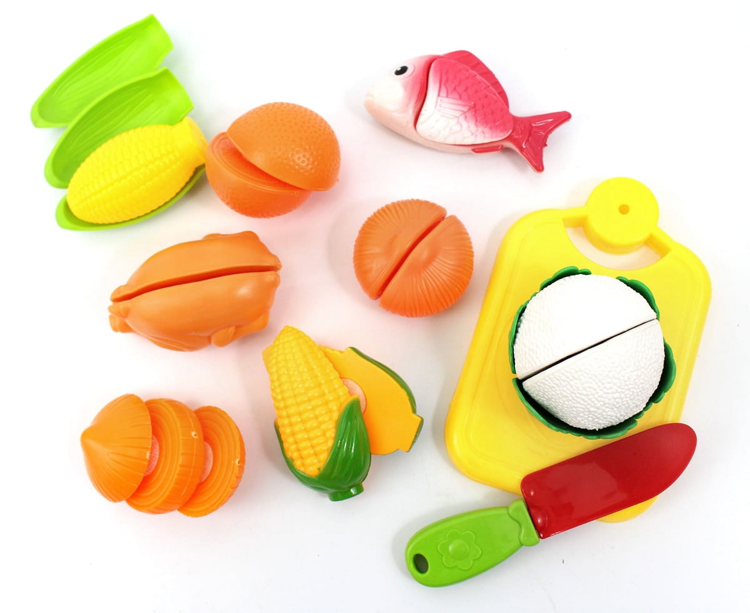 Kitchen Connection Cutting Board Play Food Play Set For Kids - Multicolor