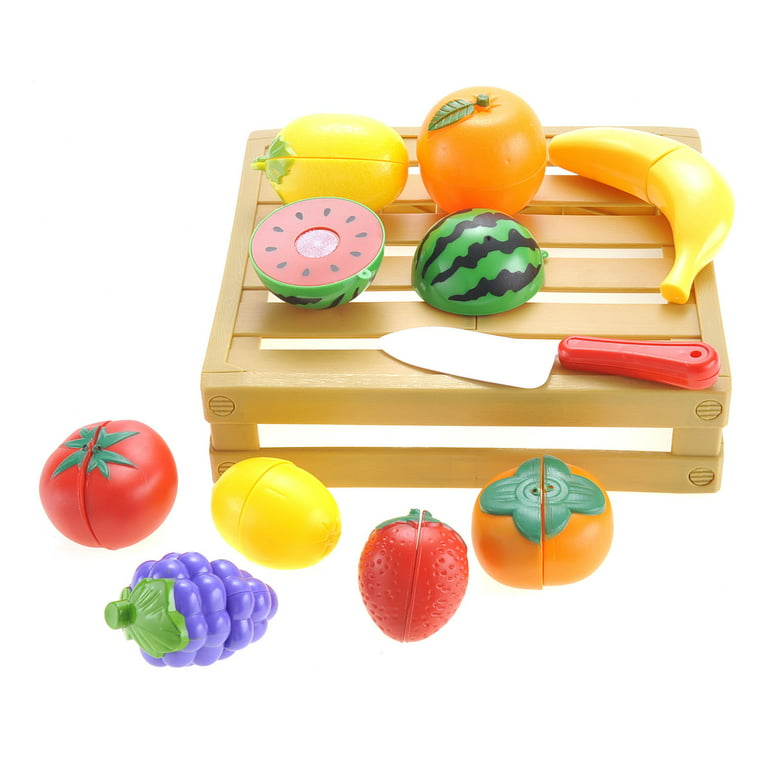 Kitchen Connection Kitchen Cutting Fruits Crate Pretend Food Playset