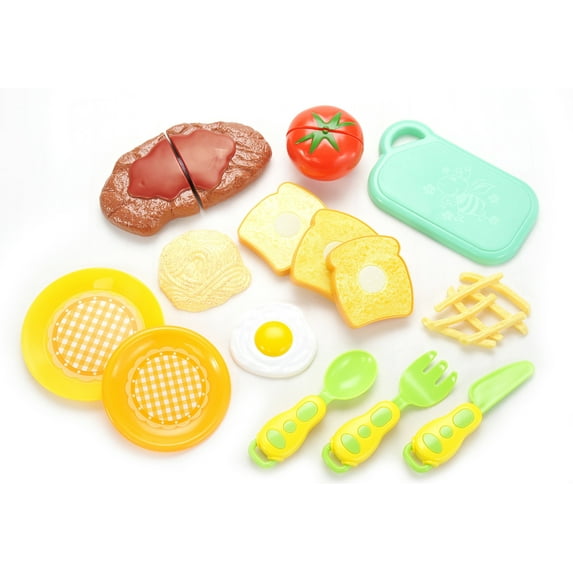 Kitchen Connection Kitchen Fun Steak And Egg Combo Dinner Breakfast Cutting Food Playset