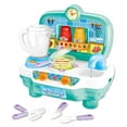 thumbnail image 1 of Kitchen Connection Mini Kitchen Playset With Sound And Color Changing Lights For Realistic Cooking - Multicolor, 1 of 5