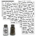 thumbnail image 1 of Kitchen Container Labels Script Storage Sticker Black 8 Sheets, 1 of 8