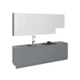 thumbnail image 1 of Kitchen Contemporary Collection Gray & White Gloss Color Base Size 9.5Ft Wide, 1 of 6