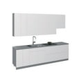 thumbnail image 1 of Kitchen Contemporary Collection White Gloss Color Base Size 9.5Ft Wide, 1 of 5