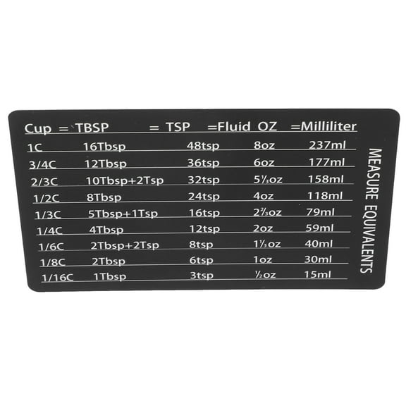 Masteelf Magnetic Kitchen Conversion Chart Professional Measurement Magnet for Refrigerator