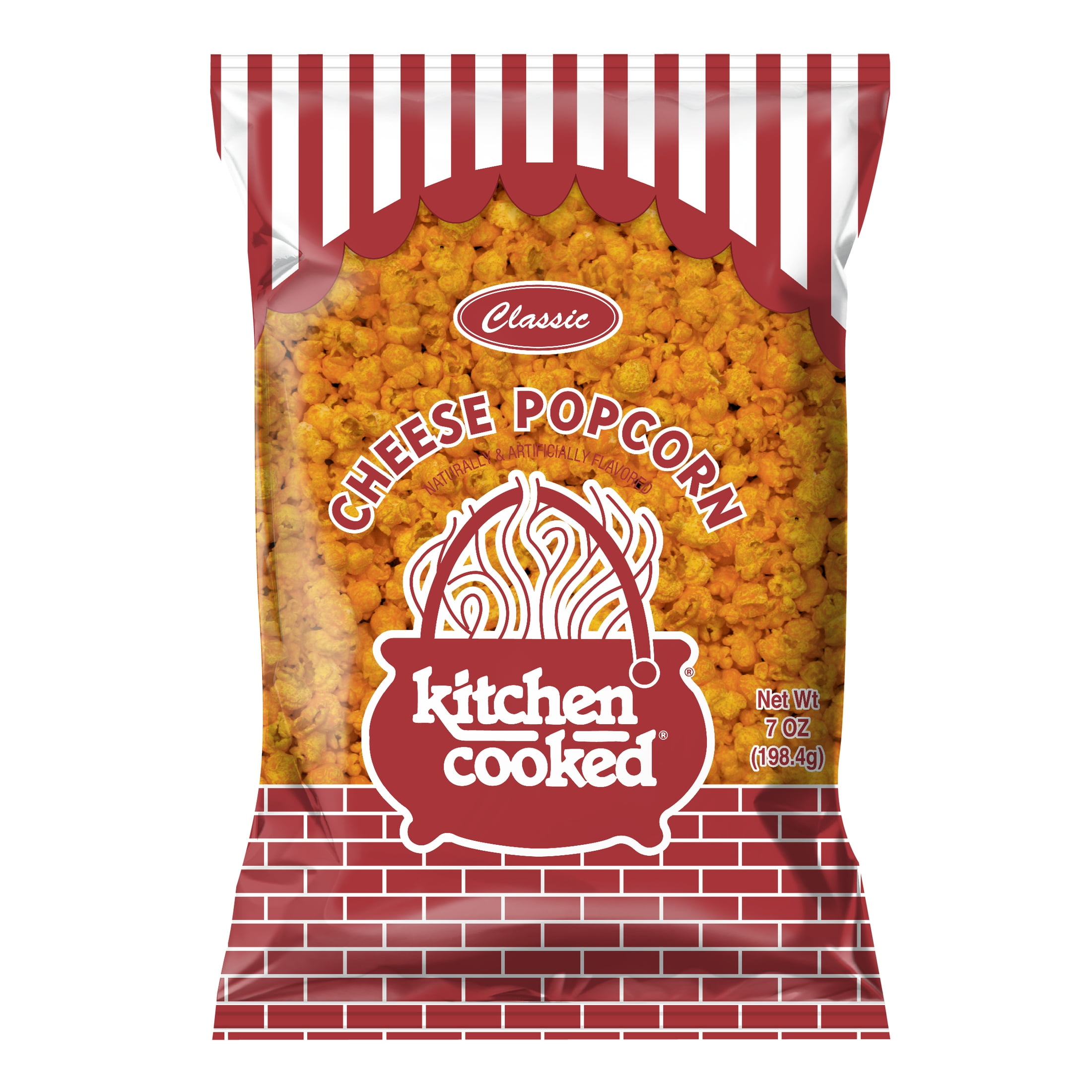 Kitchen Cooked Classic Cheese Popcorn, Gluten-Free, 7 oz Bag