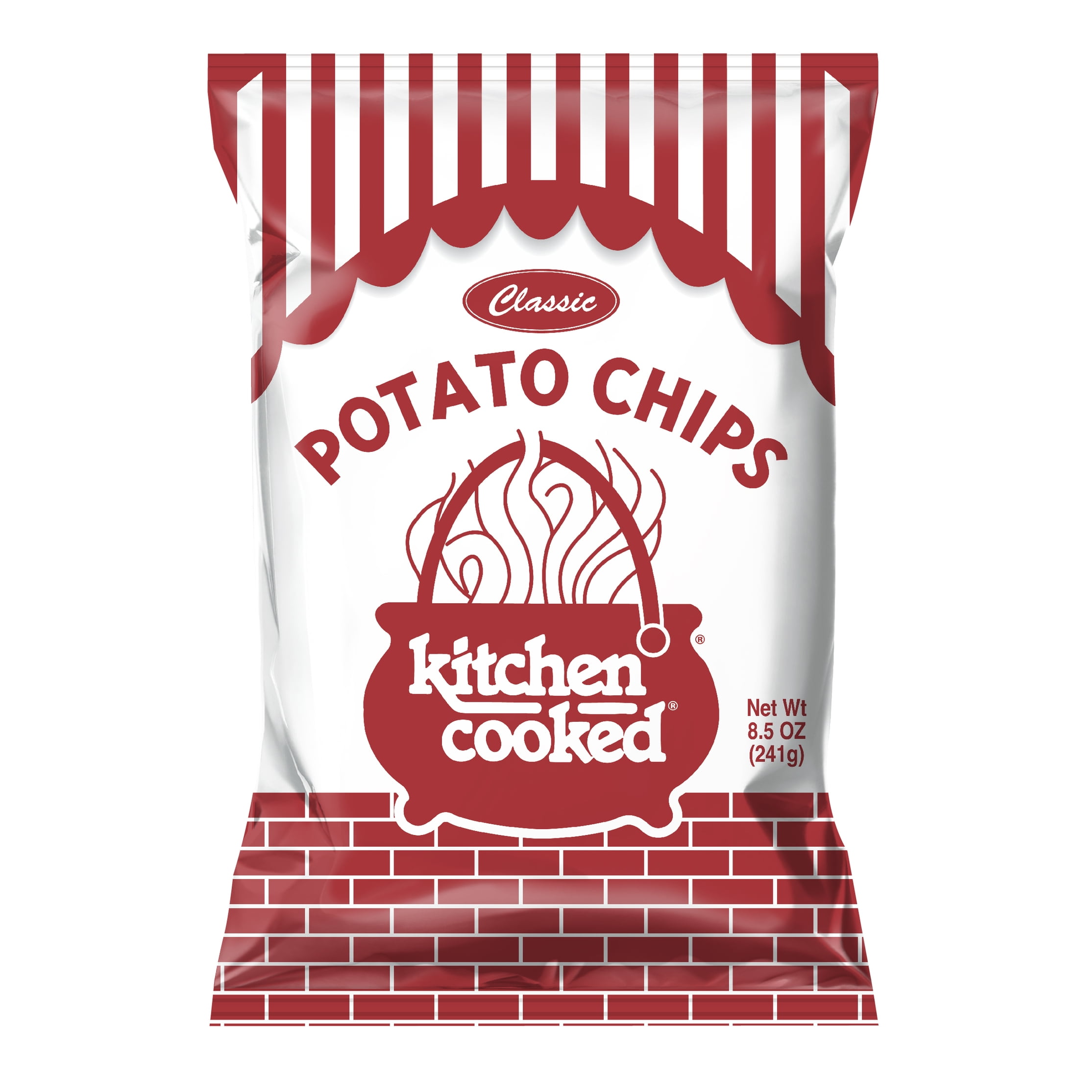 Kitchen Cooked Classic Potato Chips, Gluten-Free, 8.5 oz Bag