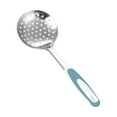 thumbnail image 1 of Kitchen Cooking Colander,304 Stainless Steel Colander,Slotted Spoon with Comfort Handle and Hanging Holes, Scoop Strainer Spoon for Cooking, Draining, Frying, Kitchen Colander Spoon, 13.2IN(Blue), 1 of 8