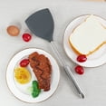 thumbnail image 1 of Kitchen Cooking Silicone Turner Spatula Heat Resistant Scraper Mixing Cooking Utensils Gray, 1 of 7