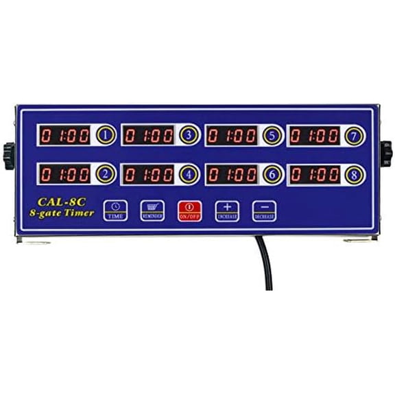 Kitchen Cooking Timer 8 Channels Digital LED Alarm Reminder Clock Commercial Restaurant Home Loud Adjustable Clear Display Stainless Steel