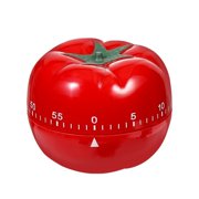 Kitchen Cooking Timer Tomato Cartoon Mechanical Countdown Hour Meter for Cooking Homework Baking Learning Body-Building S