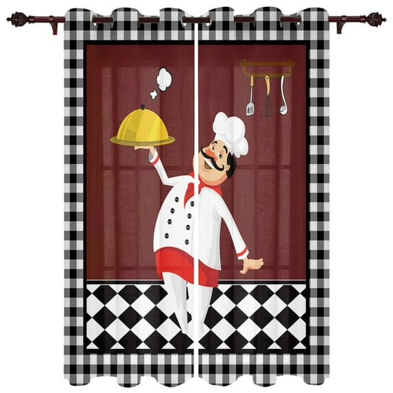 Kitchen Cooking Window Treatments Curtains Living Room Window Curtain Modern Bedroom Kitchen Home Decor Drapes