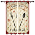 thumbnail image 1 of Kitchen Cooking Window Treatments Curtains Living Room Window Curtain Modern Bedroom Kitchen Home Decor Drapes, 1 of 2