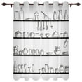 thumbnail image 1 of Kitchen Cooking Window Treatments Curtains Living Room Window Curtain Modern Bedroom Kitchen Home Decor Drapes, 1 of 2
