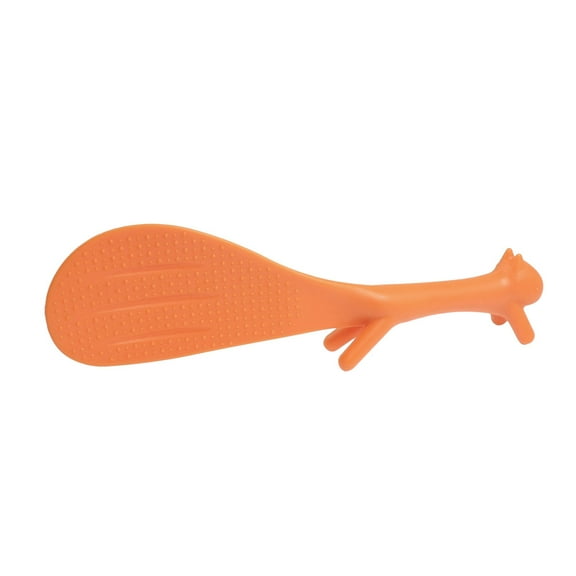 Kitchen Cookware Orange Plastic Non Stick Rice Paddle Scoop Spoon