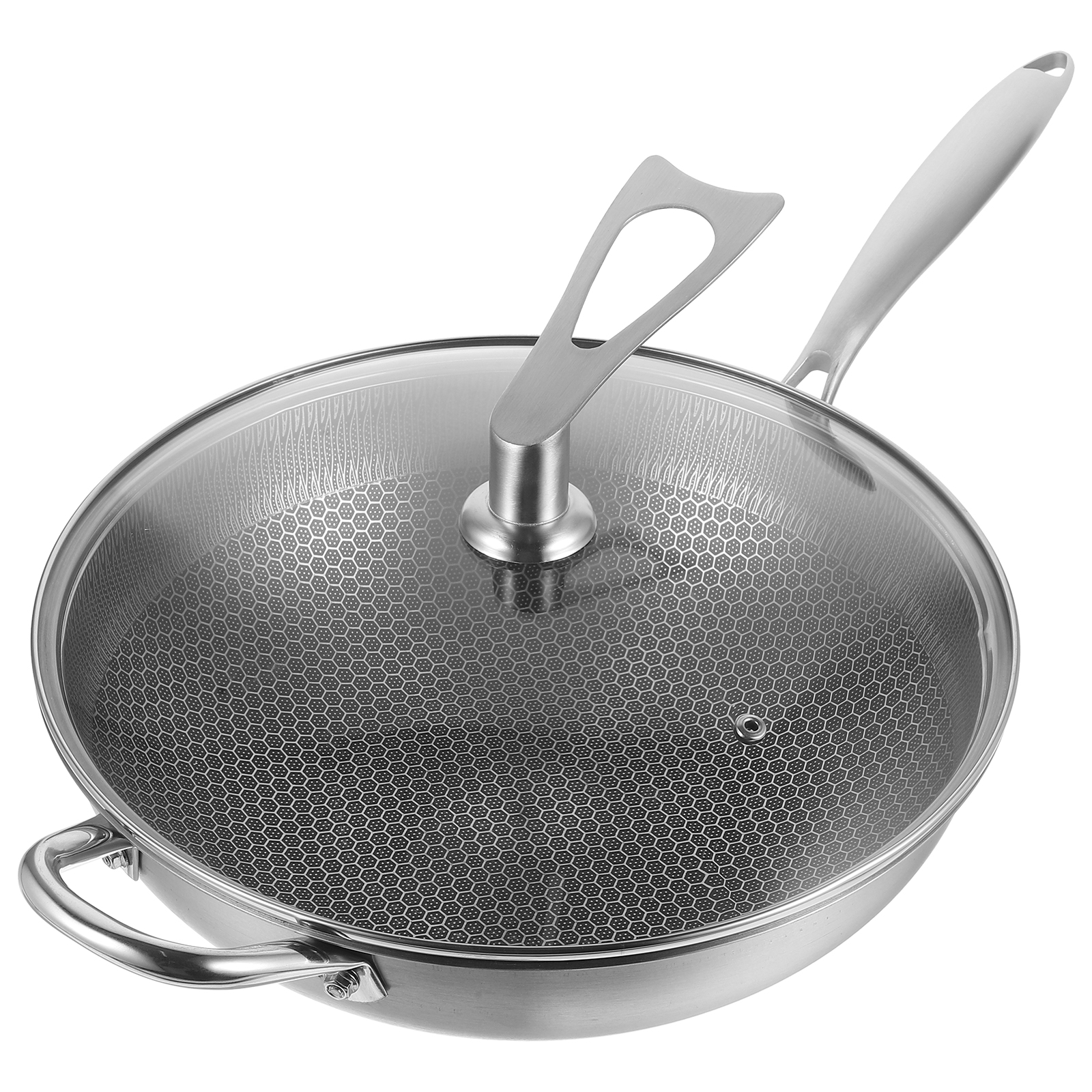 Kitchen Cookware Wok for Stoves Non Stick Frying Pan Saute Grilling