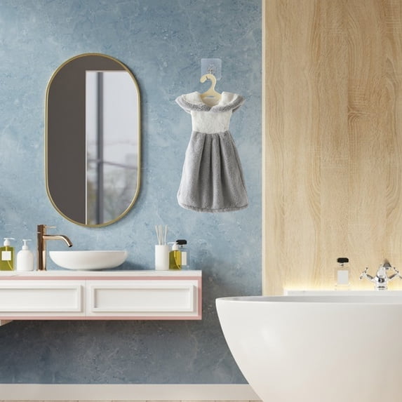 Kitchen Coral Velvet Hand Towels Can Be Hung In The Kitchen And Bathroom Absorbent Towels In The Kitchen And Bathroom Soft Breathable Lint-proof And Interesting on Clearance