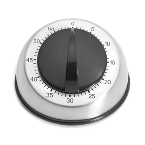 Kitchen Countdown Timer 60 Wind Up Mechanical Timer Stainless Steel for Home Restaurant