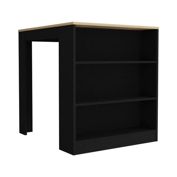 Kitchen Counter Dining Table | Ideal as Auxiliary Dining Table with Storage | Made of High - Quality Particle Board | Solves Storage and Dining Space Problems