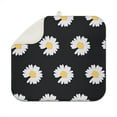 thumbnail image 1 of Kitchen Counter Dish Drying Mat with Daisy Theme Foldable Microfiber Pad Spring Floral Absorbent Rack Drainer 16x18 Inch, 1 of 7