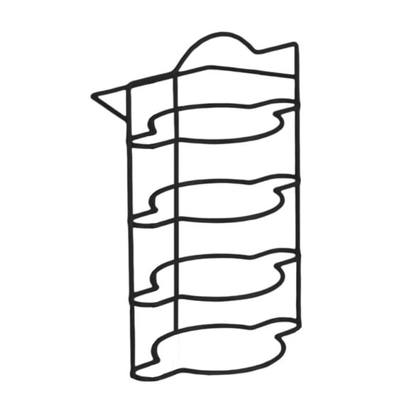 Kitchen Counter Rack Storage Shelf Table Top Organizer 4 Layer Black Metal to Keep Dishes Tidy in Home Kitchens