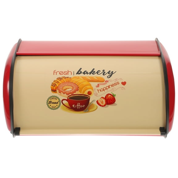 Roll Top Bread Bin Bakery Box Practical Decor