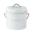 Compastar Recipe Kitchen Countertop Compost Bin with Lid Indoor Compost Container ...