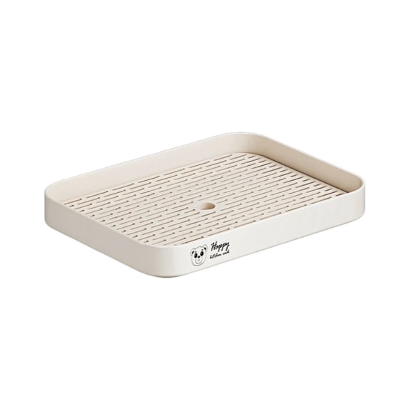 Kitchen Countertop Glass Cup Rack Mug Holder Coffee Cups Organizer Drainer Tray 1 Tier