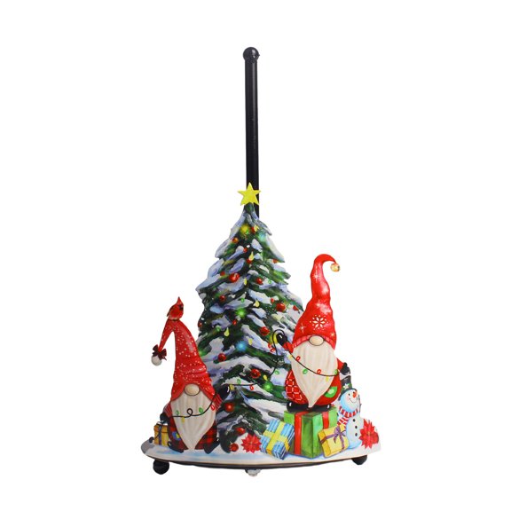 Kitchen Countertop Paper Towel Holder Vertical Tissue Holder Rack Flowers Christmas Tissue Stand Napkins Rack Enduring